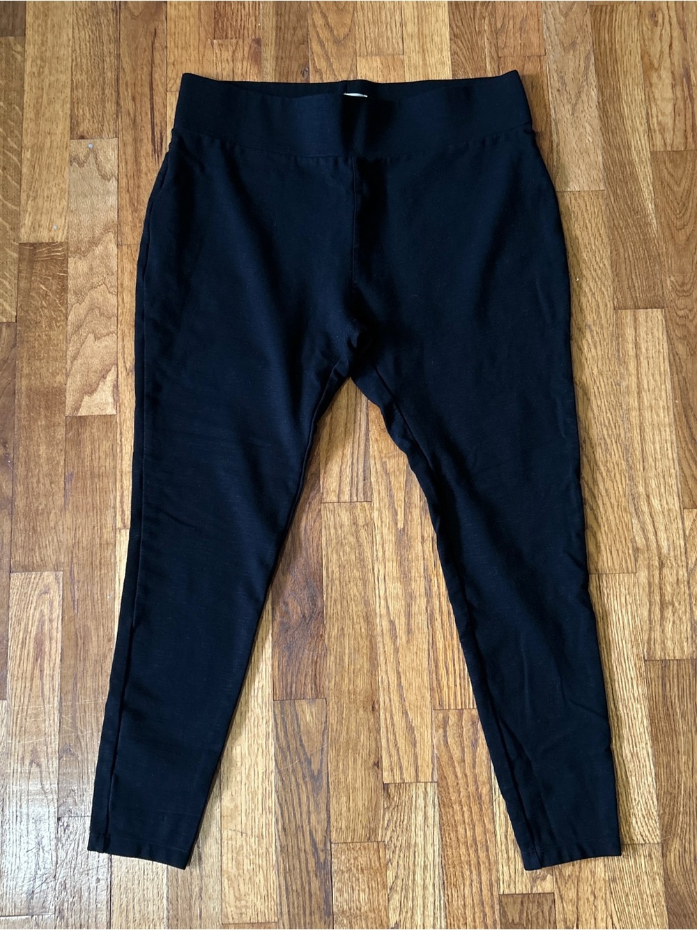 Matty M Black Pull-On Skinny Work Pants Size XL Tall